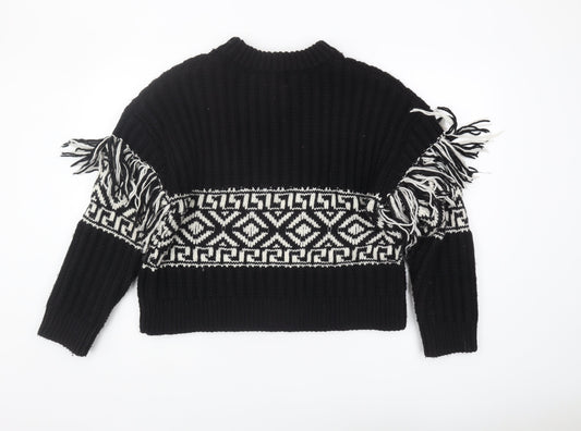 Womens UK Size L H&M Black Pullover Jumper