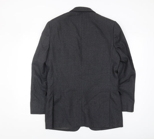 Mens UK Size 38 Jaeger Regular Grey Suit Jacket