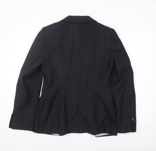 Marks and Spencer Black Wool Blazer - Women Size 12