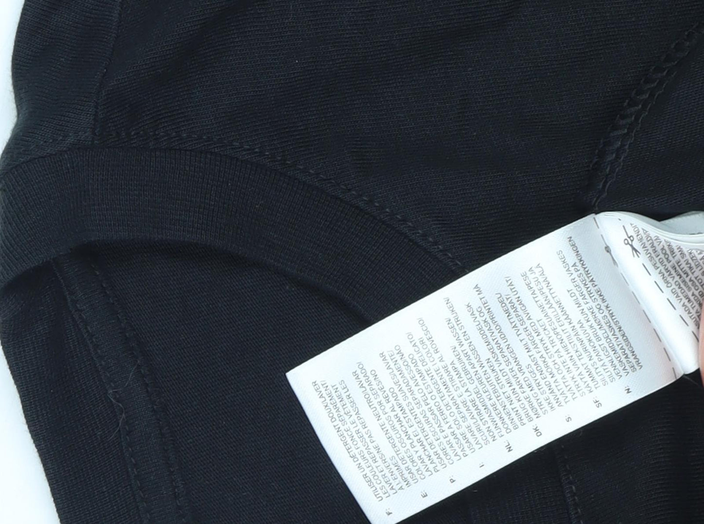 Reebok Men's Black XS Graphic Print Long Sleeve Top