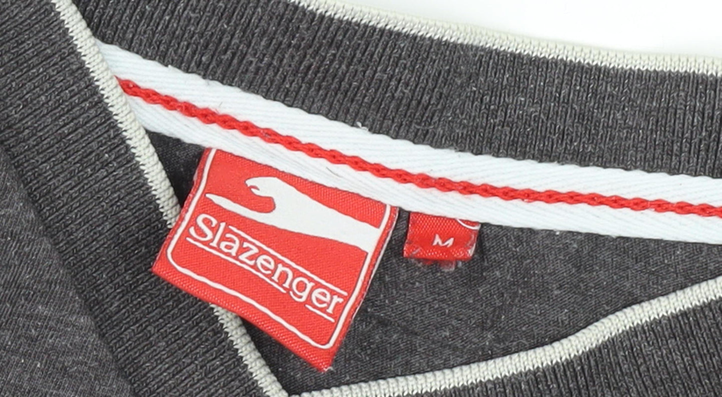 Slazenger Men's Black V-Neck M T-Shirt