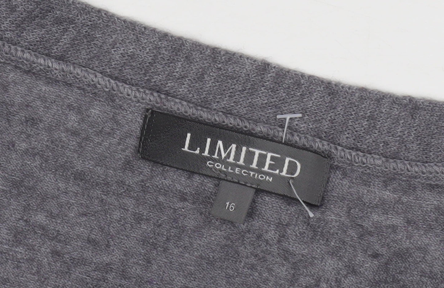 Womens UK Size 16 Limited Collection Grey Full Zip Jumper