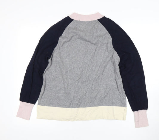 French Connection Women's Grey Jersey Top Size S