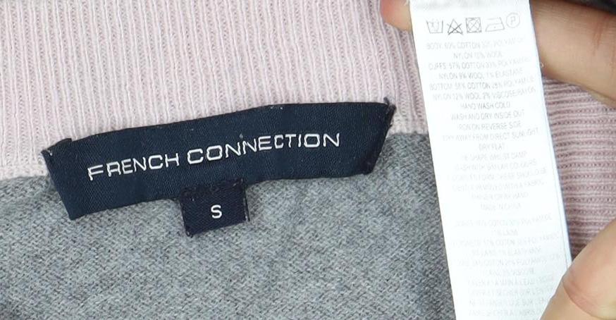 Womens UK Size S French Connection Grey Basic Jersey