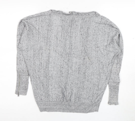 Womens UK Size XS Mint Velvet Grey Pullover Jumper