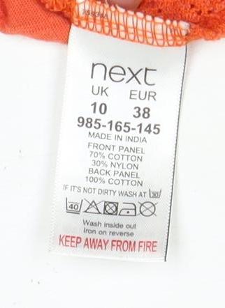 Womens UK Size 10 NEXT Orange Tank