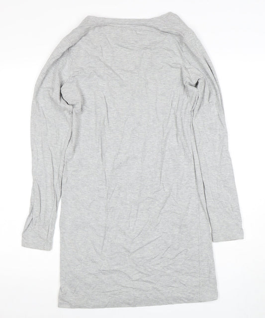Joules Women's Grey Long Sleeve Dress S