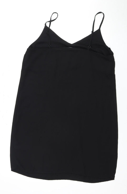 New Look Women's Black Slip Dress Size 12