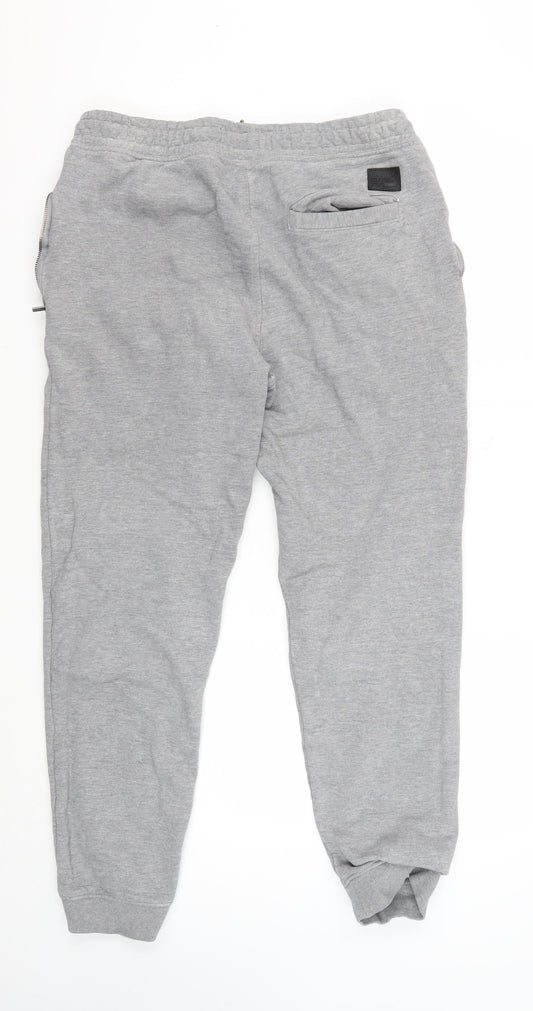 Firetrap Men's Grey Joggers M Size with Pockets