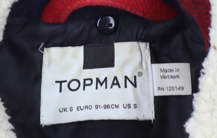 Mens UK Size S Topman Multicoloured Bomber Jacket
