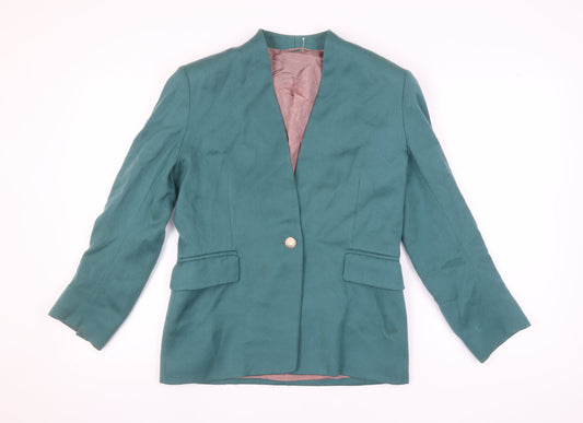 Womens UK Size 8 Austin Reed Regular Green Blazer