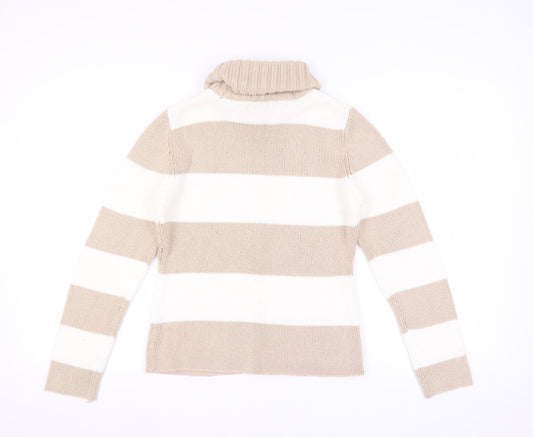 Womens UK Size 10 Kaliko Beige Pullover Jumper