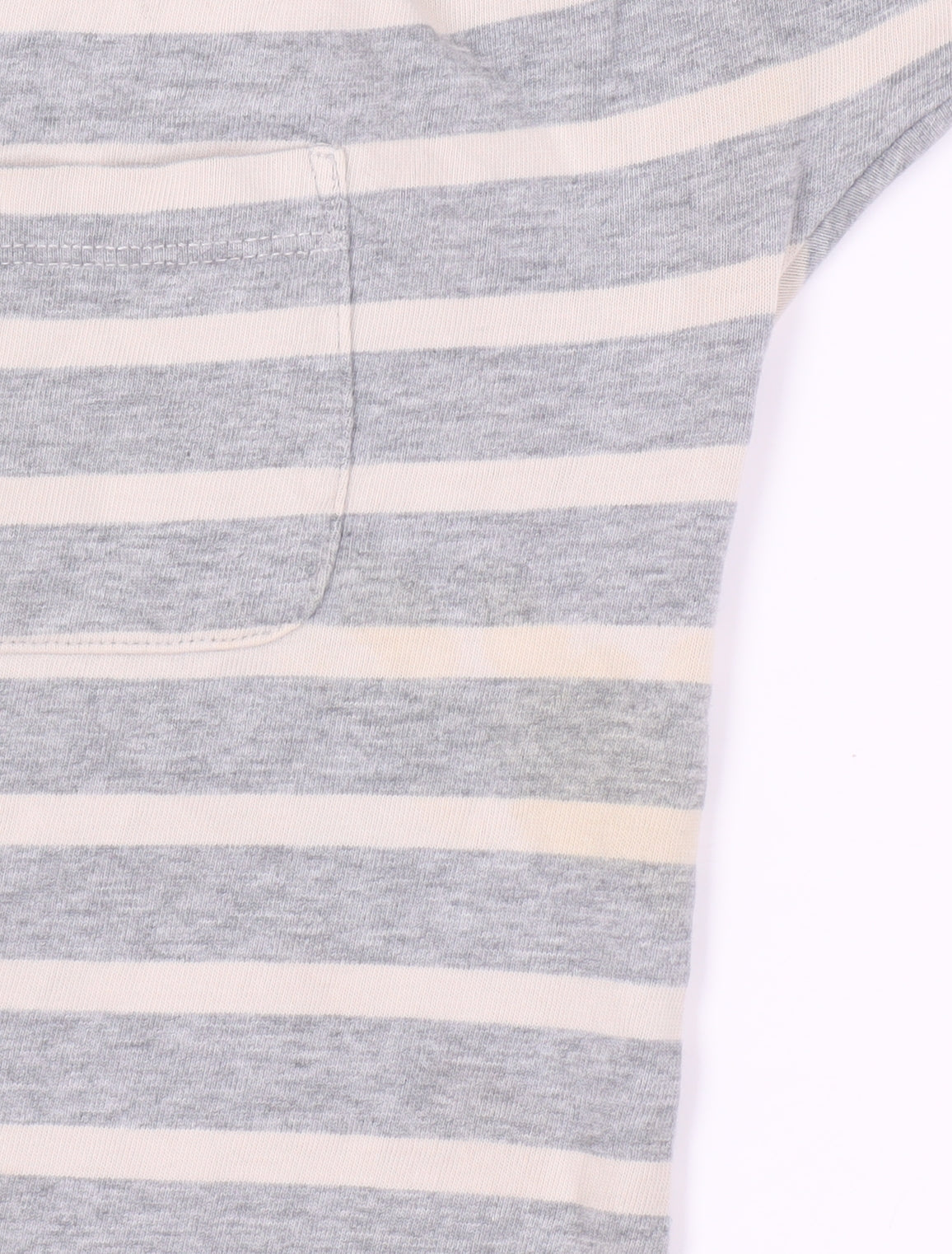 Boden Women's Grey Striped Boat Neck T-Shirt UK 8
