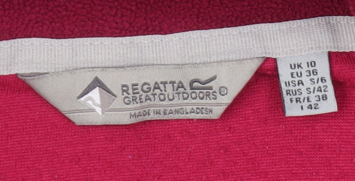 Regatta Women's Red Pullover Fleece Sweatshirt, Size 10