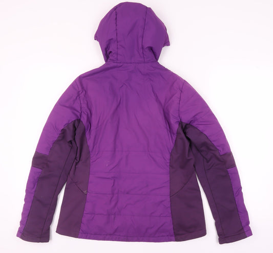 Quechua Women's Purple Hoodie Size 12 with Full Zip
