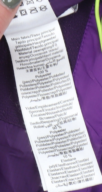 Quechua Women's Purple Hoodie Size 12 with Full Zip
