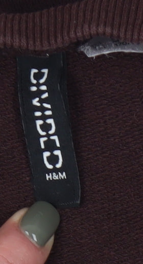 H&M Women’s Brown Pullover Sweatshirt, Size 12