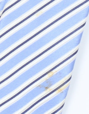 Mens Jeff Banks Blue Striped 100% Silk Tie