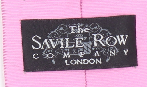 The Savile Row Company Men's Pink Silk Tie