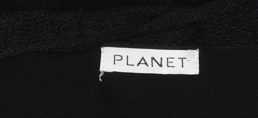 Womens UK Size XS Planet Black Cardigan Jumper
