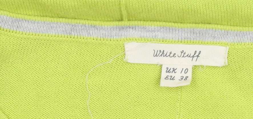 Womens UK Size 10 White Stuff Green Pullover Jumper