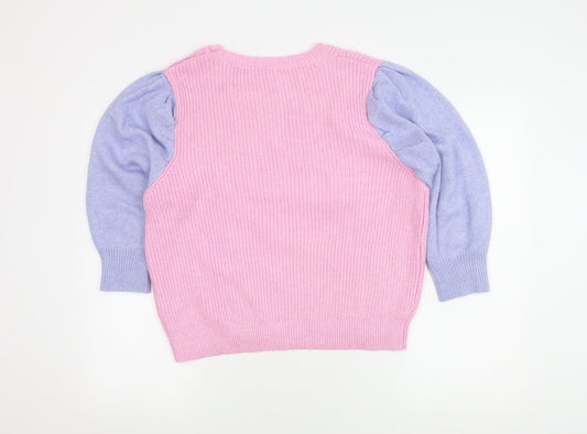 Womens UK Size L Oasis Multicoloured Pullover Jumper