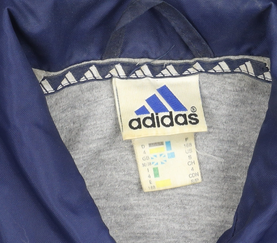 Adidas Men's Blue Windbreaker Jacket