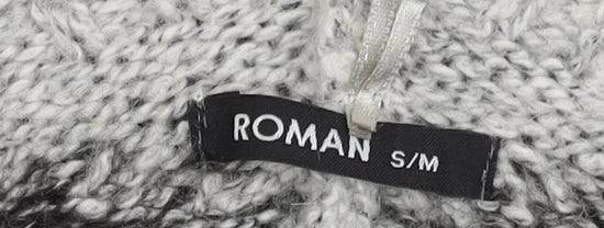Womens UK Size S Roman Grey Cape Jumper