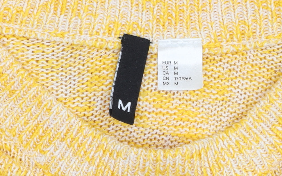 Womens UK Size M H&M Yellow Shrug Jumper