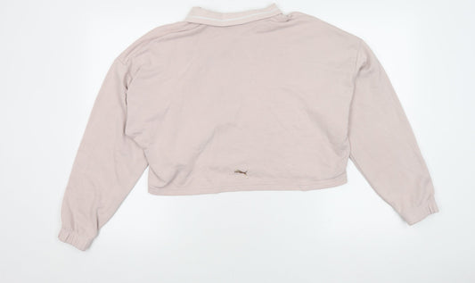 Puma Beige Women's Pullover Sweatshirt, Size S