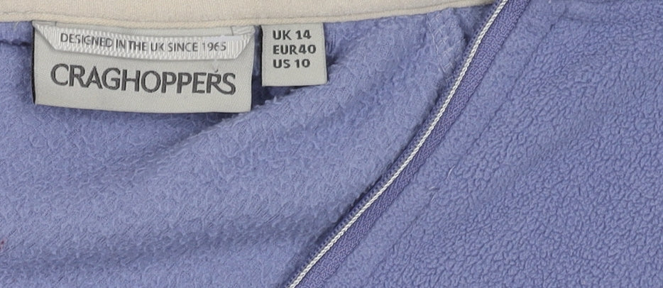 Craghoppers Women's Blue Sweatshirt UK 14 - Outdoor Casual