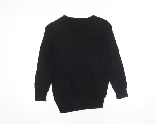 Karen Millen Women's Black Sequin Pullover Jumper, Size 2