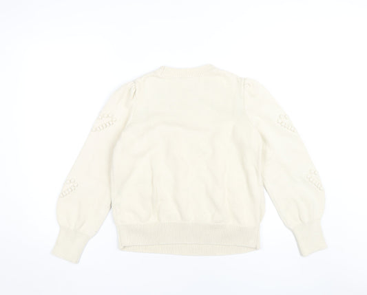Womens UK Size M NEXT Ivory Pullover Jumper