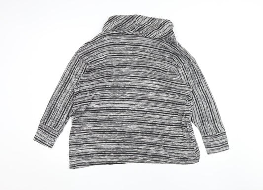 Womens UK Size 12 Saloos Grey Basic Blouse