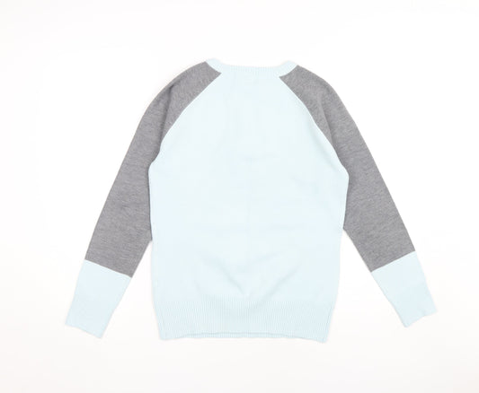 French Connection Men’s Blue Grey Pullover Jumper S