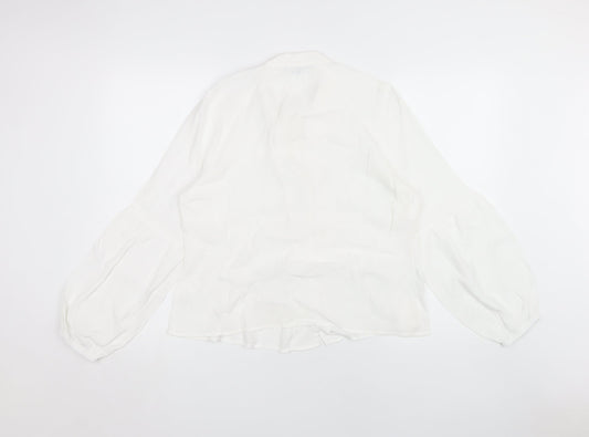 Womens UK Size 14 Oliver Bonas White Blouse
