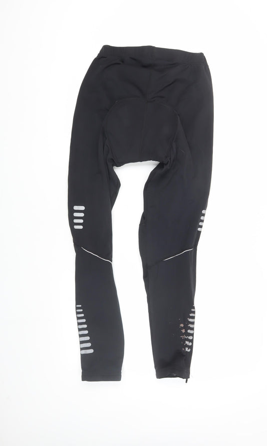 Crane Men's Black Compression Cycling Leggings L