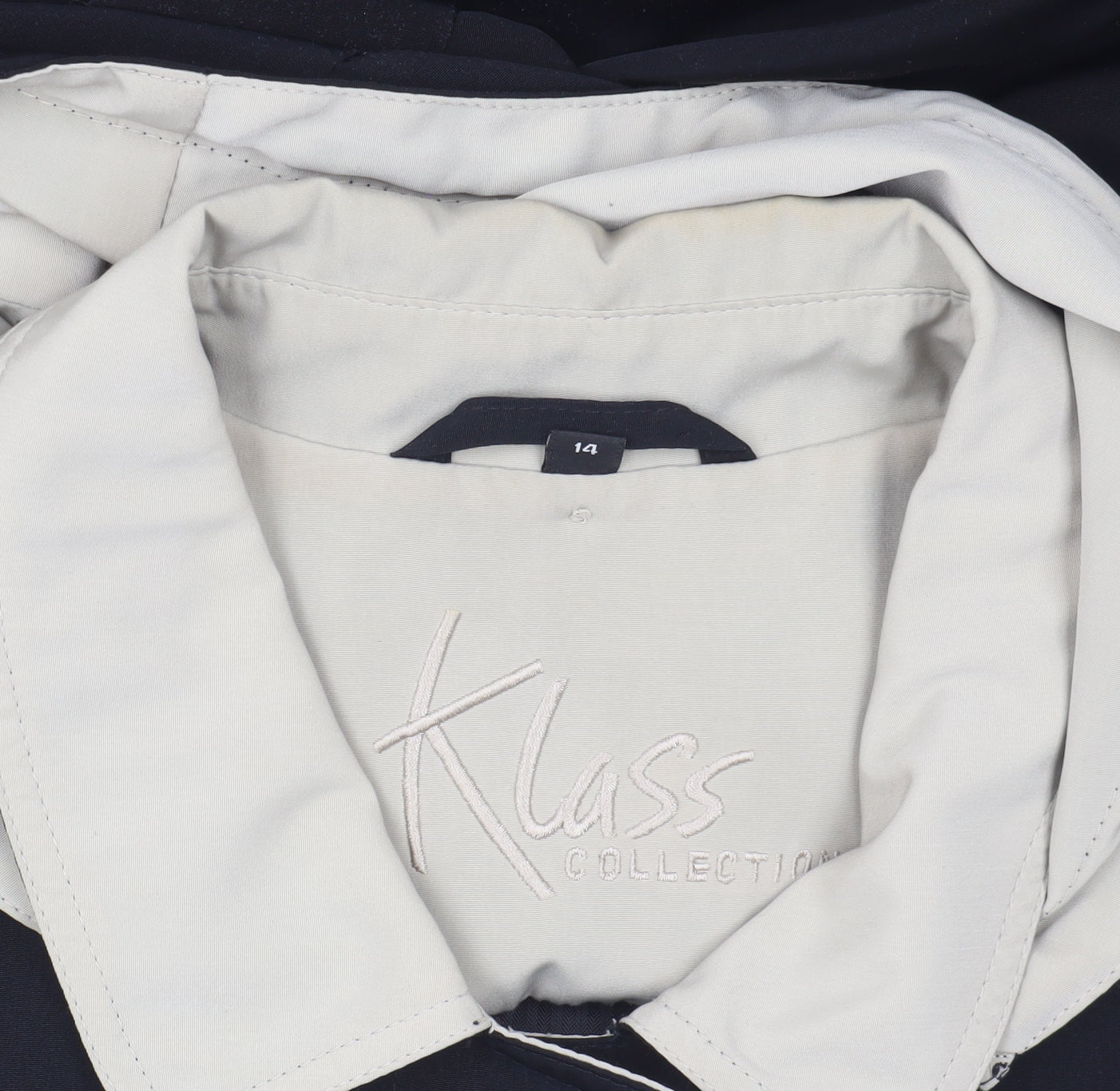 Klass Collection Women's Black Hooded Coat Size 14