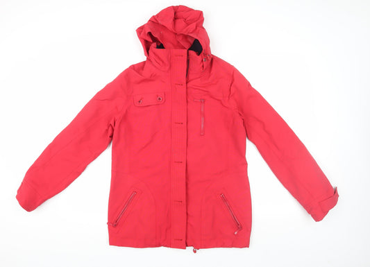Womens UK Size 12 Maine Red Parka Coat