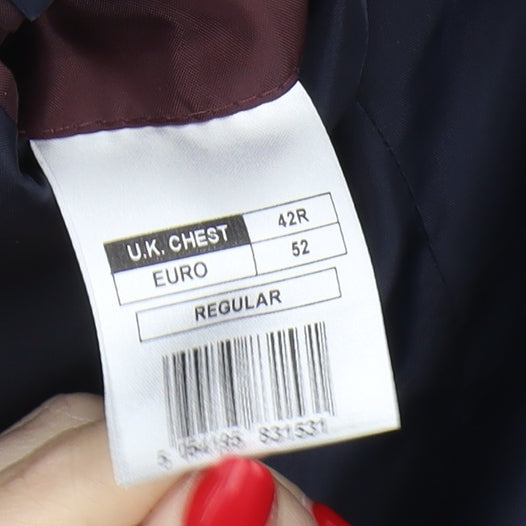 Mens UK Size 42 Debenhams Regular Black Suit Jacket