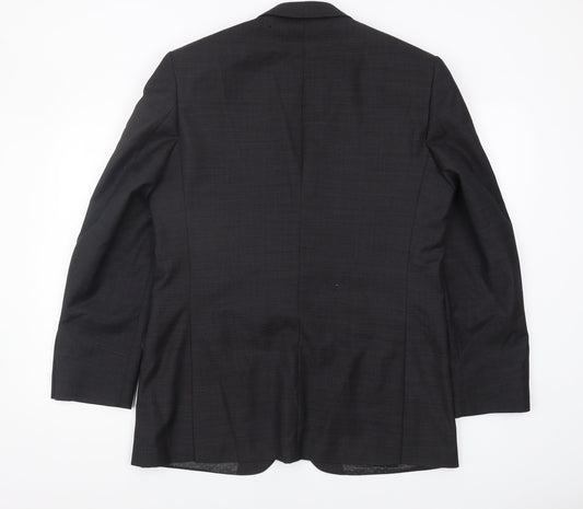 Mens UK Size 40 Jasper Conran Regular Black Suit Jacket