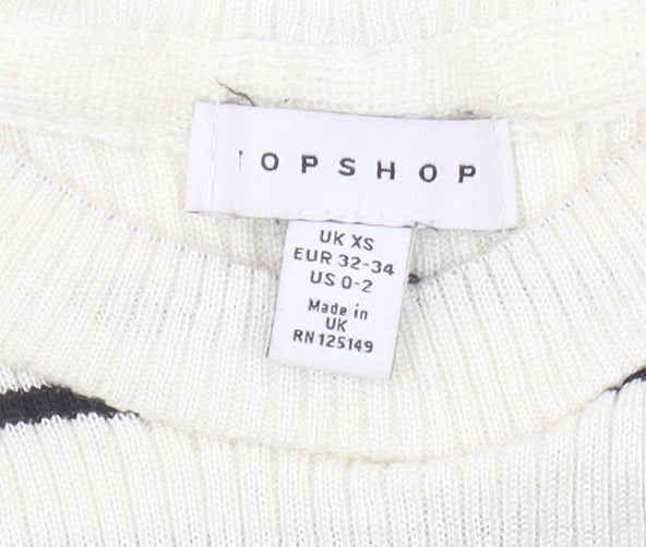 Womens UK Size XS Topshop Multicoloured Pullover Jumper