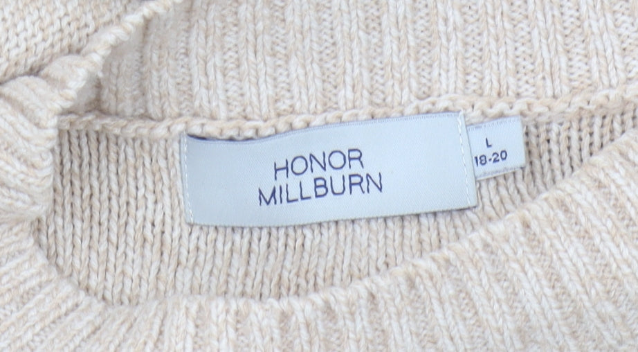 Honor Millburn Beige Women's Pullover Jumper, Size L