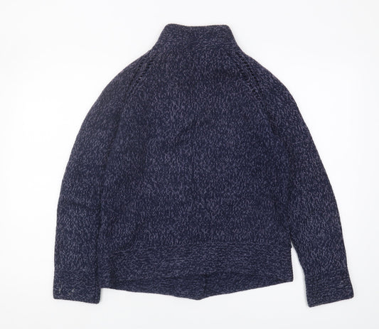 Laura Ashley Women's Blue Full Zip Jumper M