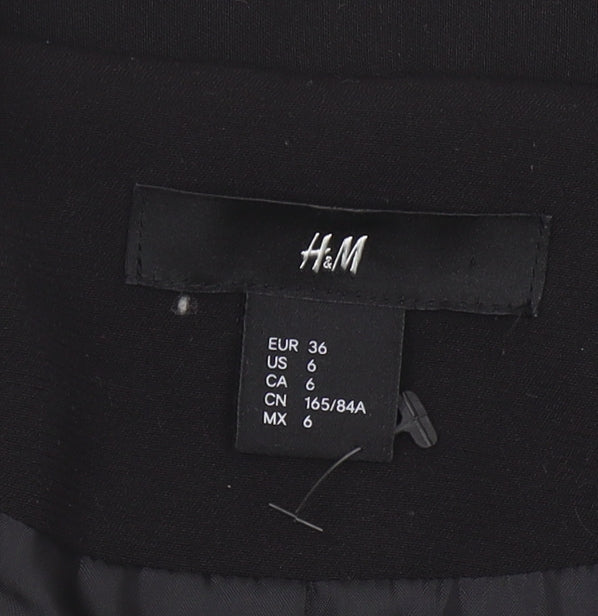 H&M Women's Black Blazer, Size 8, Regular Fit