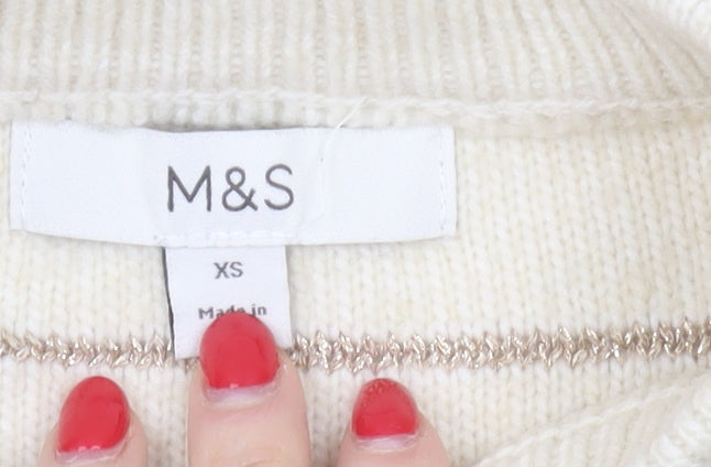 Womens UK Size XS Marks and Spencer Black Pullover Jumper