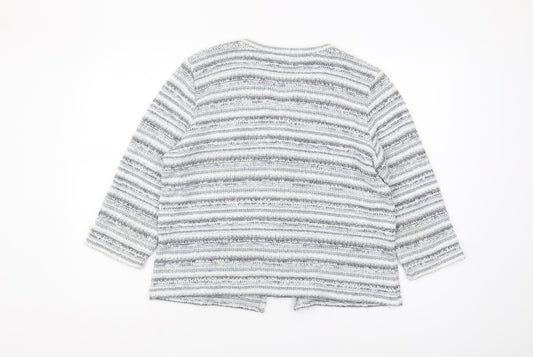 Womens UK Size L Marks and Spencer Grey Cardigan Jumper