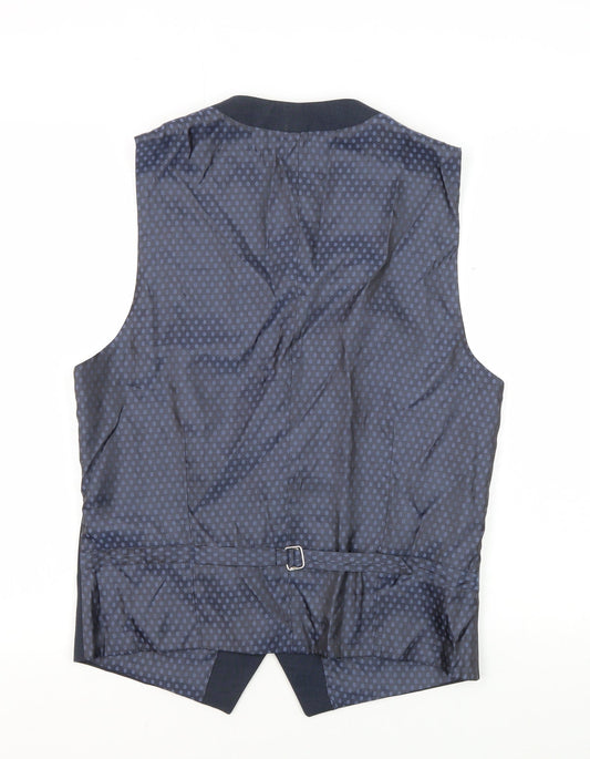 Mens UK Size 36 Skopes Regular Blue Suit Waistcoat