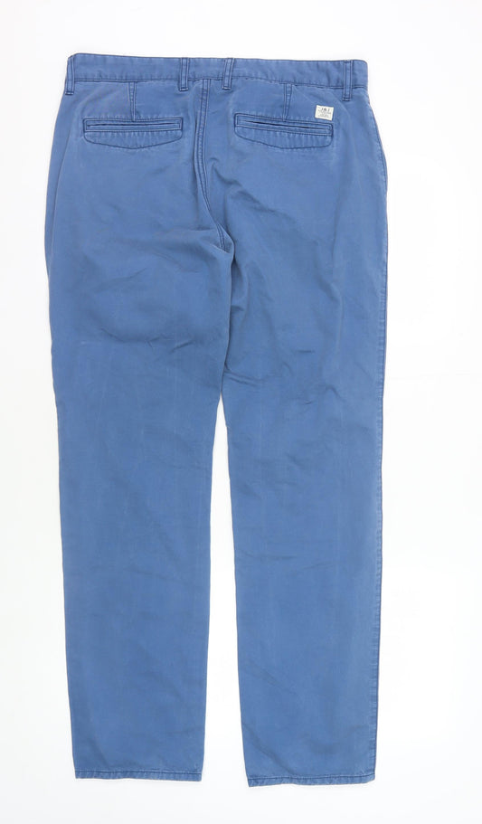 Jack & Jones Men's Blue Chino Trousers 34"W 32"L