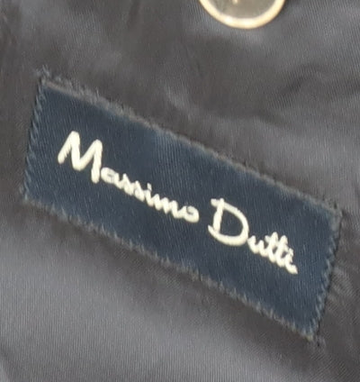 Mens UK Size 40 Massimo Dutti Regular Blue Suit Jacket